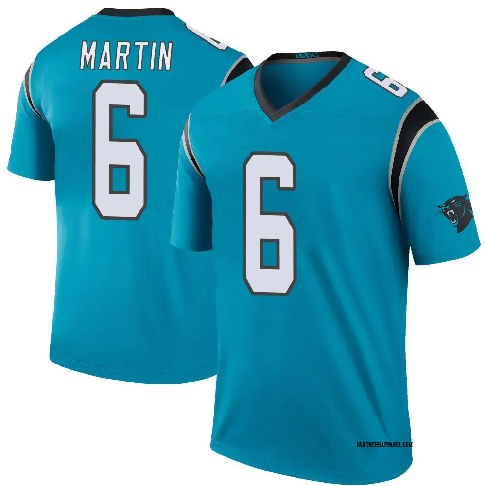 Legend Blue Men's Sam Martin Carolina Panthers Color Rush Jersey