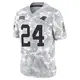 Limited Arctic Camo Men's Jonathon Brooks Carolina Panthers 2024 Salute to Service Jersey