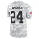 Limited Arctic Camo Men's Jonathon Brooks Carolina Panthers 2024 Salute to Service Jersey