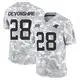 Limited Arctic Camo Youth M.J. Devonshire Carolina Panthers 2024 Salute to Service Jersey