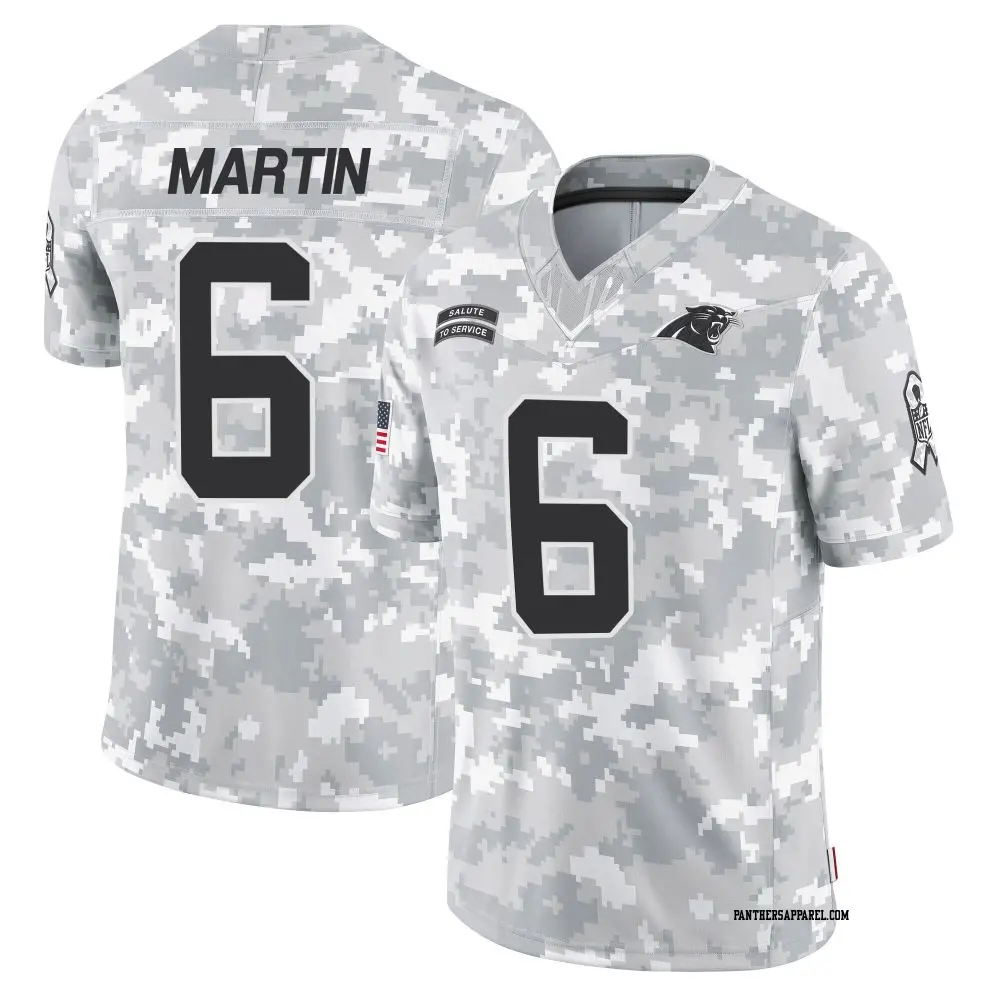Limited Arctic Camo Youth Sam Martin Carolina Panthers 2024 Salute to Service Jersey