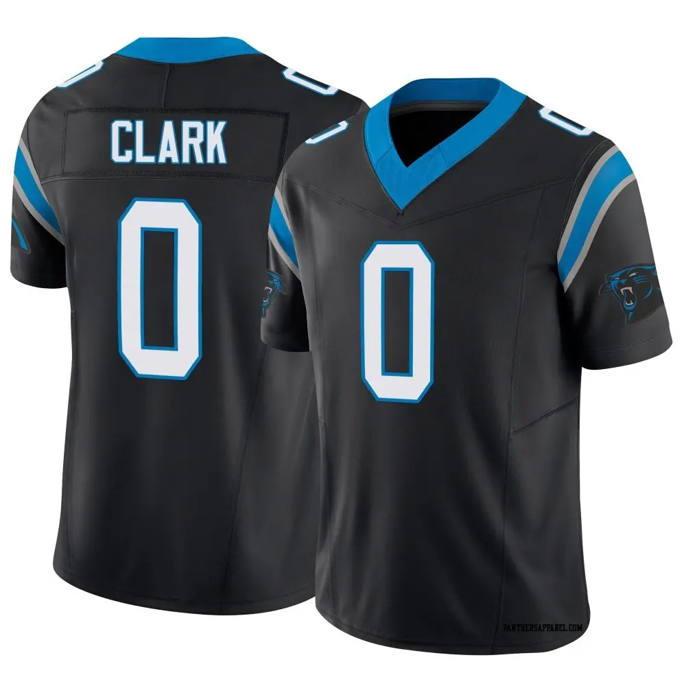 Limited Black Youth Jerrod Clark Carolina Panthers Vapor F.U.S.E. Jersey