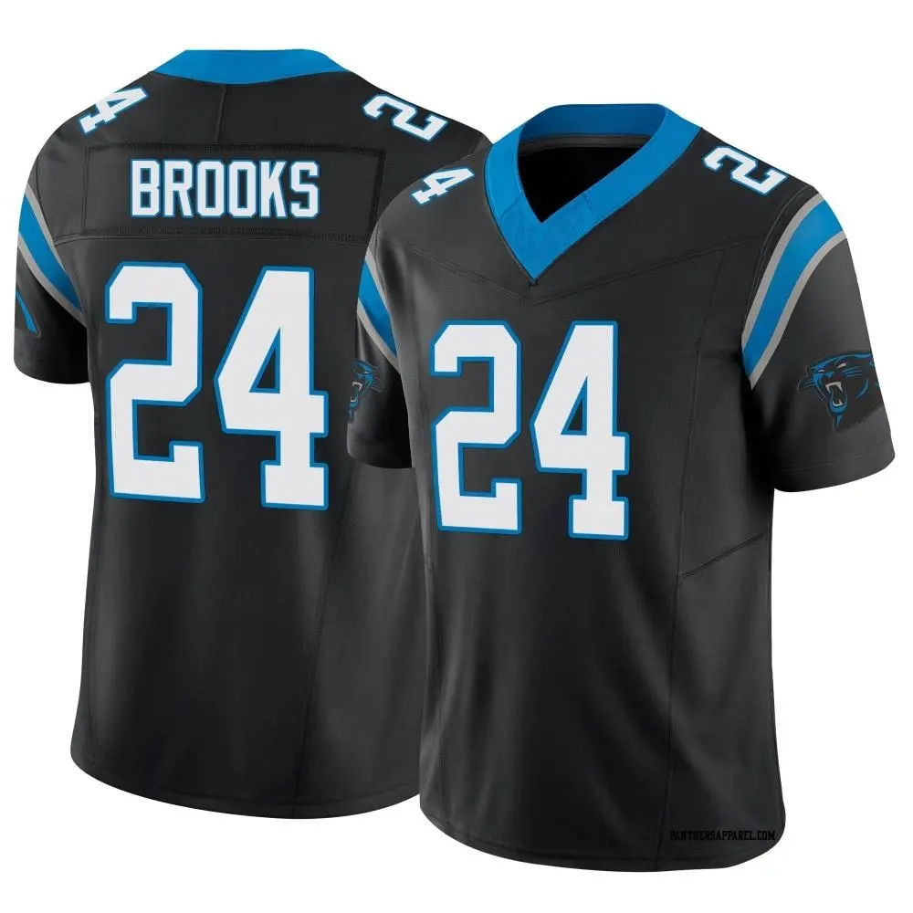 Limited Black Youth Jonathon Brooks Carolina Panthers Vapor F.U.S.E. Jersey