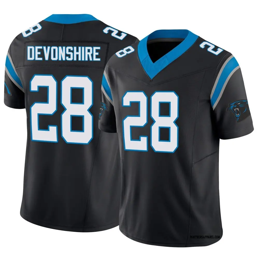 Limited Black Youth M.J. Devonshire Carolina Panthers Vapor F.U.S.E. Jersey