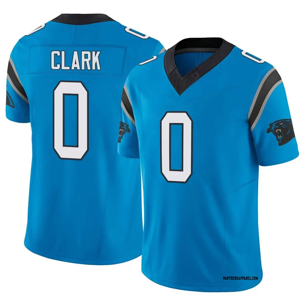 Limited Blue Youth Jerrod Clark Carolina Panthers Vapor F.U.S.E. Jersey
