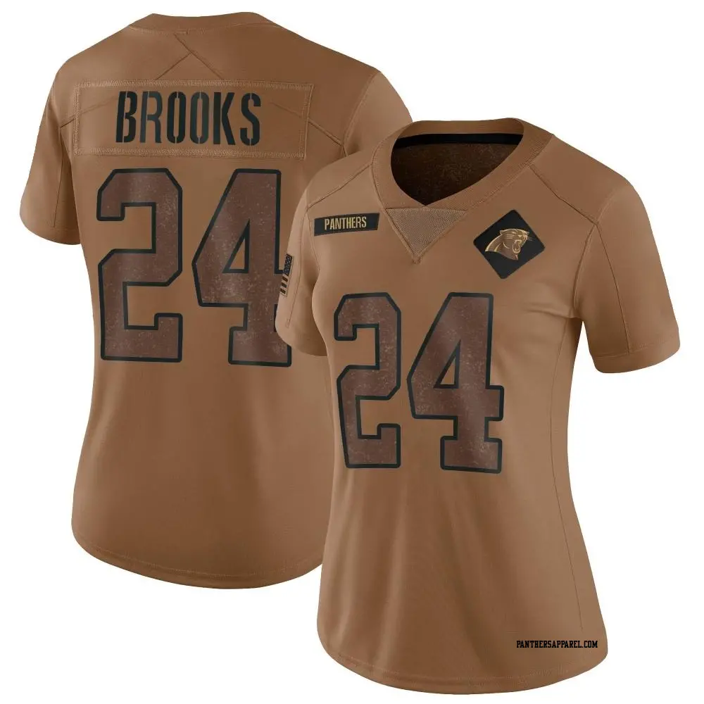 Limited Brown Women's Jonathon Brooks Carolina Panthers 2023 Salute To Service Jersey
