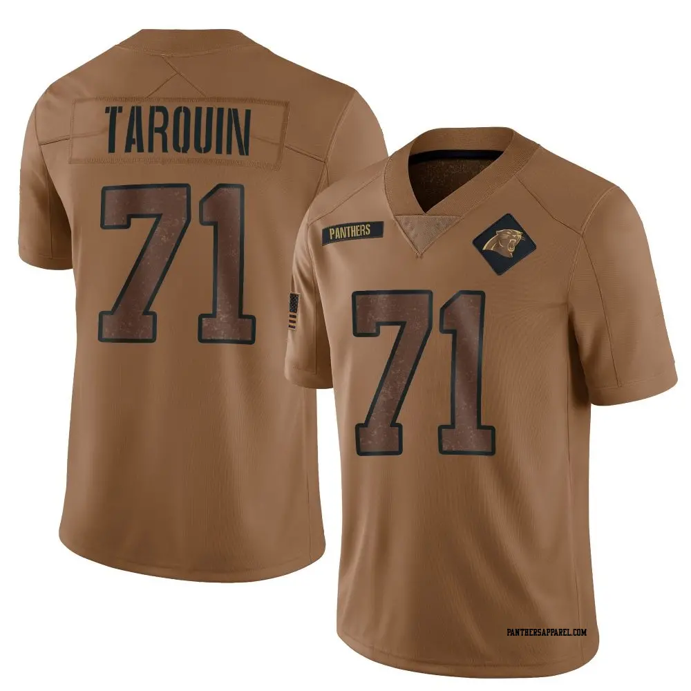Limited Brown Youth Michael Tarquin Carolina Panthers 2023 Salute To Service Jersey
