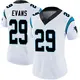 Limited White Women's Akayleb Evans Carolina Panthers Vapor Untouchable Jersey