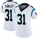 Limited White Women's Caleb Farley Carolina Panthers Vapor Untouchable Jersey